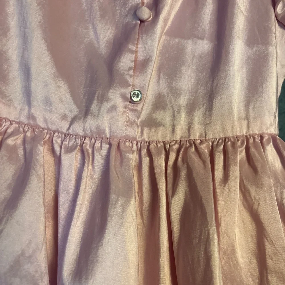 Love Shack Fancy Pink Ruffled Tiered Dress for Kids size‎ 2/3